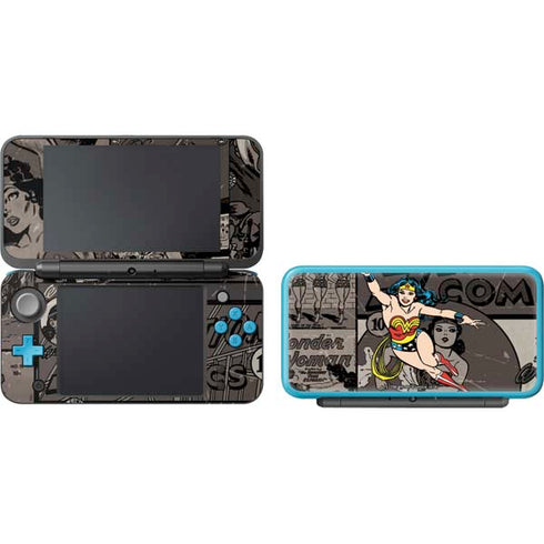 DC Comics Wonder Woman Vintage pose pattern Nintendo 2DS XL (2017) Skin